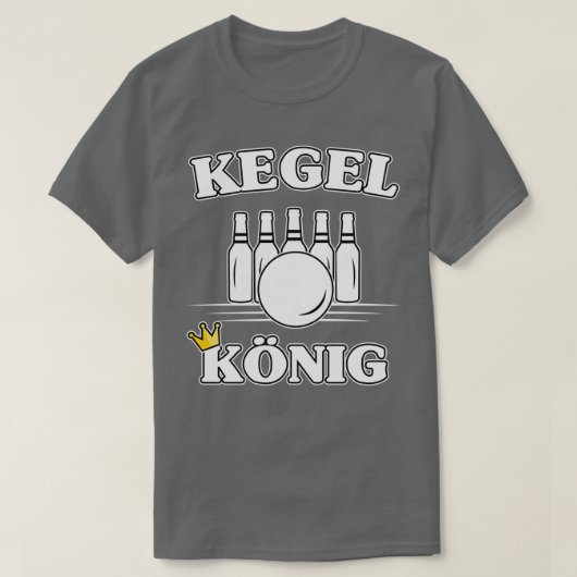 T-shirt Bowling king bowlers bowling bowling bowling club (Design devant)