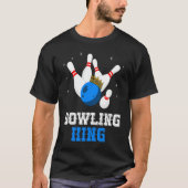 T-shirt Bowling King Crown Bowling Pin Strike Bowler Bowli (Devant)