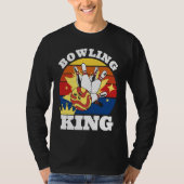 T-shirt Bowling King Evolution of Man Bowling (Devant)
