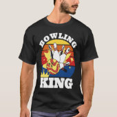 T-shirt Bowling King Evolution of Man Bowling (Devant)