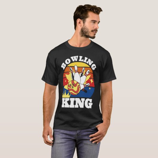 T-shirt Bowling King Evolution of Man Bowling (Devant entier)