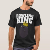 T-shirt Bowling King funny Bowling King (Devant)