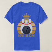 T-shirt Bowling King Funny Bowling Lover T (Design devant)