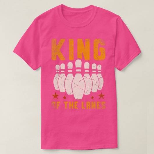 T-shirt Bowling King Of The Lanes T (Design devant)
