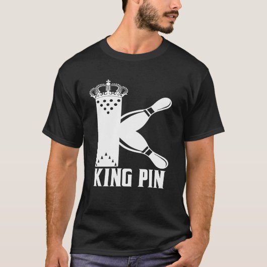 T-shirt Bowling King Pin (Devant)