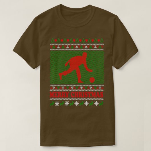 T-shirt Bowling laid Christmaser Style T (Design devant)