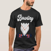 T-shirt Bowling Lane Bowling Set Strike Bowling Team Bowli (Devant)