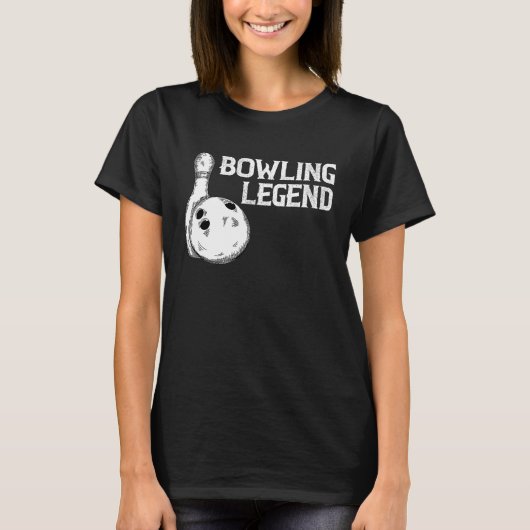T-shirt Bowling Legend Strike Bowler Bowling Team Bowling  (Devant)