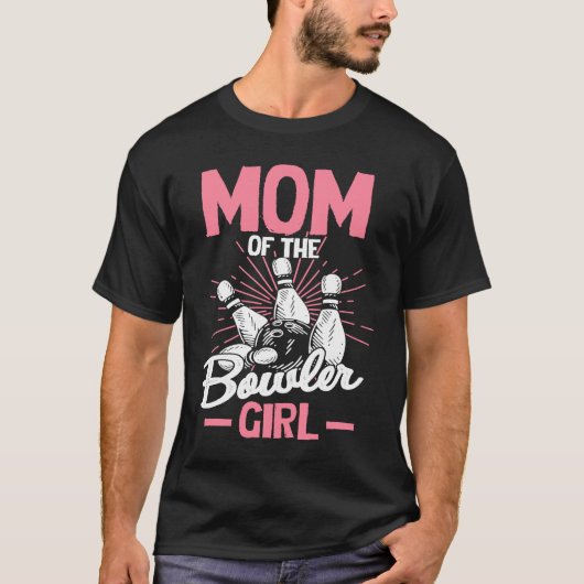T-shirt Bowling Maman Pin Bowler Strike Team Bowling Alley (Devant)