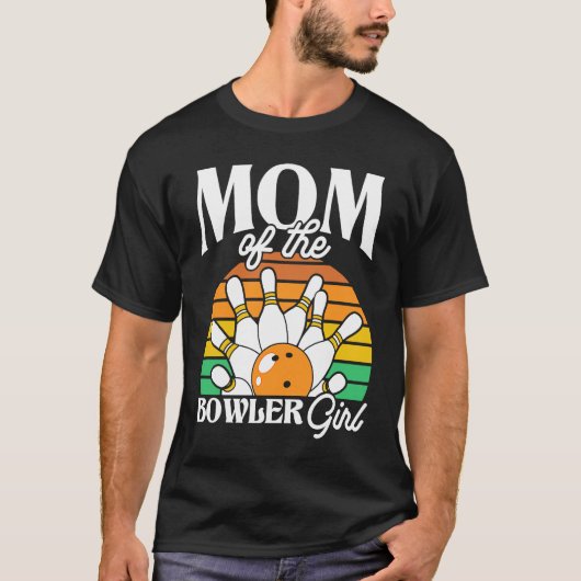 T-shirt Bowling Mom Pin Bowler Strike Bowling Girl Bowling (Devant)