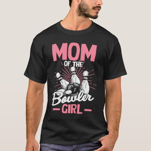 T-shirt Bowling Mom Pin Bowler Strike Team Bowling Alley P (Devant)