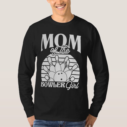 T-shirt Bowling Mom Pin Bowler Strike Team Bowling Alley P (Devant)