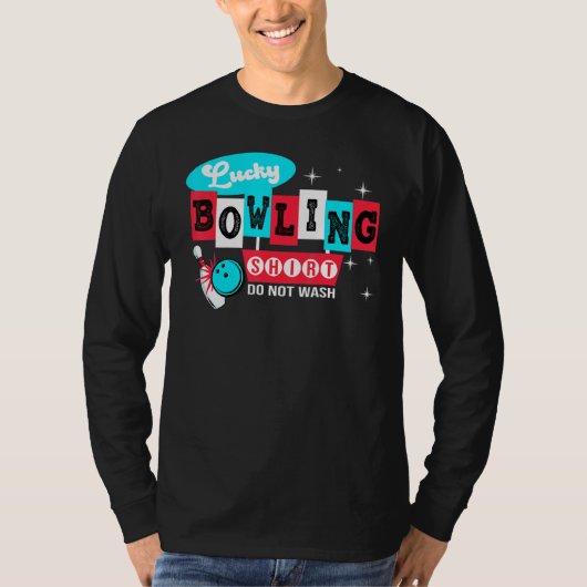 T-shirt Bowling Ne Pas Laver Lucky Bowling (Devant)