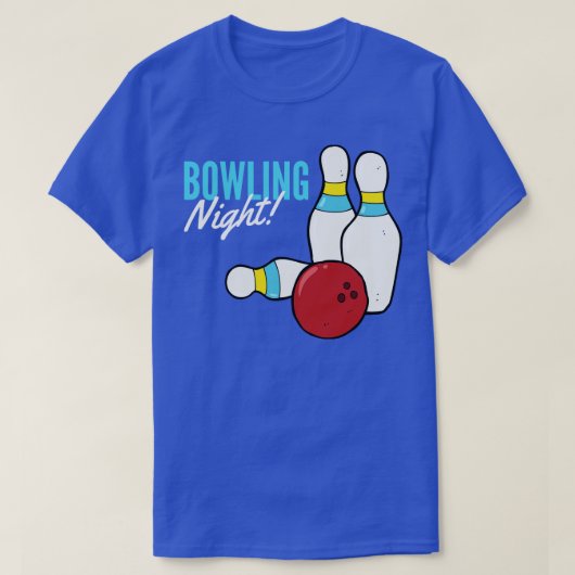 T-shirt Bowling Night Draling Pins De Bowling Et Ball (Design devant)