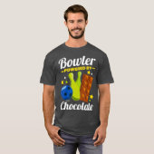 T-shirt Bowling Nouveautés Cadeaux Bowler Powered By Men (Devant entier)