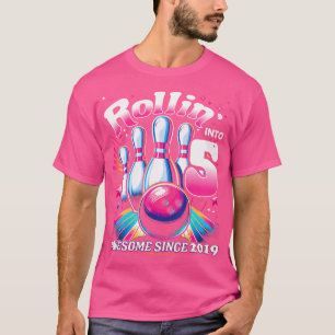 T-shirt Bowling Party Rollin' 5 Magnifique 2019 5E Anniver