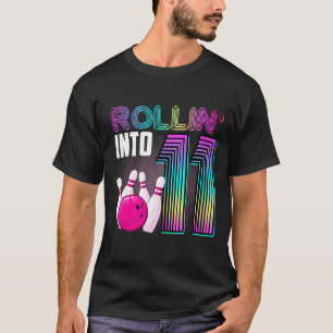 T-shirt Bowling Party Rollin' Into 11 11e anniversaire fil