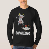 T-shirt Bowling Pin Cow Funny Bowling Bowler Strike Bowlin (Devant)