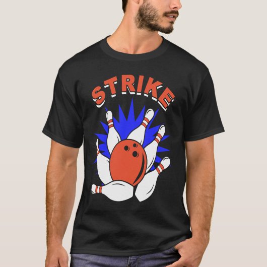 T-shirt bowling player bowler bowling game bowling (Devant)