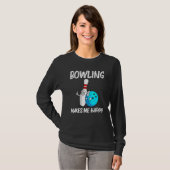 T-shirt Bowling Pour Hommes Femmes Bowling Équipe Jeu De R (Devant entier)