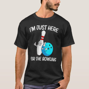 T-shirt Bowling Pour Hommes Femmes Bowling Équipe Jeu De R