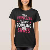 T-shirt Bowling Princess Bowling Chaussures Bowler Bowling (Devant)