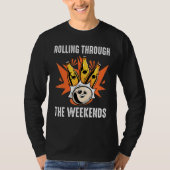 T-shirt Bowling - Rolling Through The Weekend - Bière - Ba (Devant)
