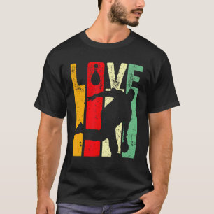T-shirt Bowling Sports Lover Retro Vintage Love Bowler