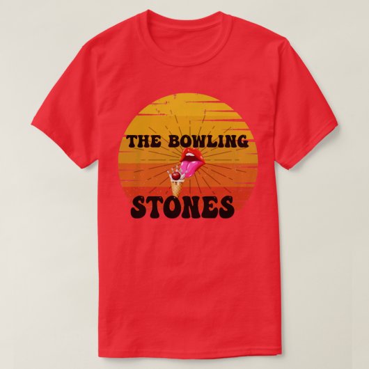 T-shirt Bowling Stones Parody Funny Bowling (Design devant)