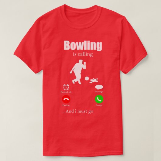 T-shirt Bowling Strike Skittts Pin Bowling Hall Spare (Design devant)