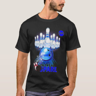 T-shirt Bowling Talent to spare, joueurs pro bleu