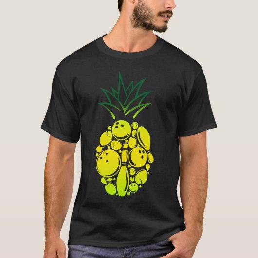 T-shirt Bowling Team Bowling Ananas (Devant)