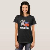 T-shirt Bowling Team Bowling Cow Bowler Bowling Pin Strik (Devant entier)