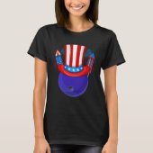 T-shirt Bowling Uncle Sam American Flag Fireworks 4th of J (Devant)