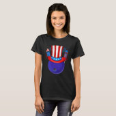 T-shirt Bowling Uncle Sam American Flag Fireworks 4th of J (Devant entier)