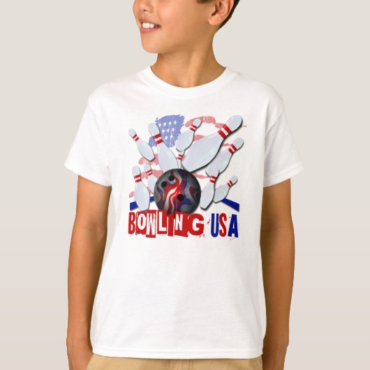 T-shirt Bowling USA (Devant)