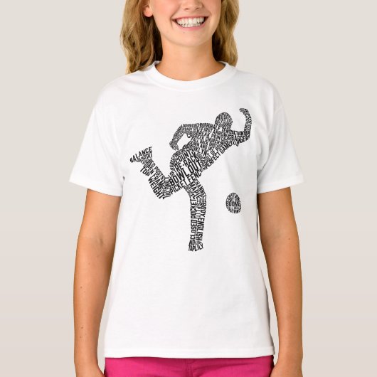 T-shirt Bowling Word Art, Bowler Word (Devant)