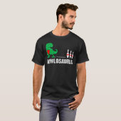 T-shirt Bowlosaurus T Rex Dinosaur Bowling (Devant entier)