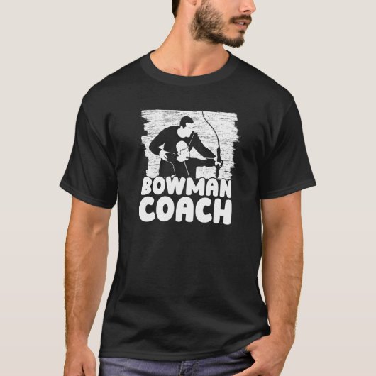 T-shirt Bowman Coach Bow Arrow Club Concours tir à l'arc C (Devant)