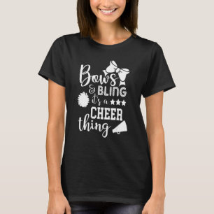 T-shirt Bows & Bling C'est une Cheer Thing Cheerled Cheer