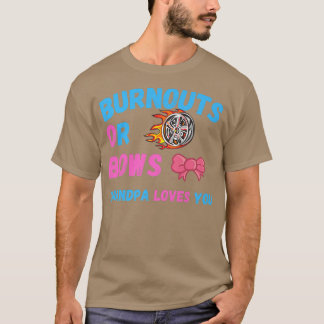 T-shirt Bows Ou Burnouts Grand-Père Vous Aime Sexe Révéler