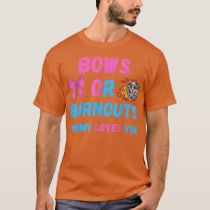 T-shirt Bows Ou Burnouts Maman Vous Aime Genre Révéler Béb