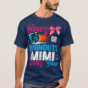T-shirt Bows Ou Burnouts Mimi Vous Aime Mignonne Révéler L
