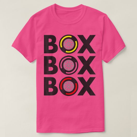 T-shirt Box Box Box Pneu Compound de pneu de course Drifti (Design devant)