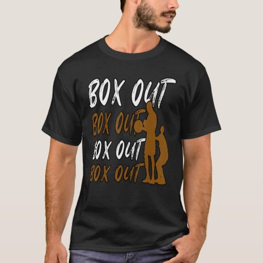 T-shirt Box Out Basket-ball Tri Sport Hommes Femmes Enfant (Devant)