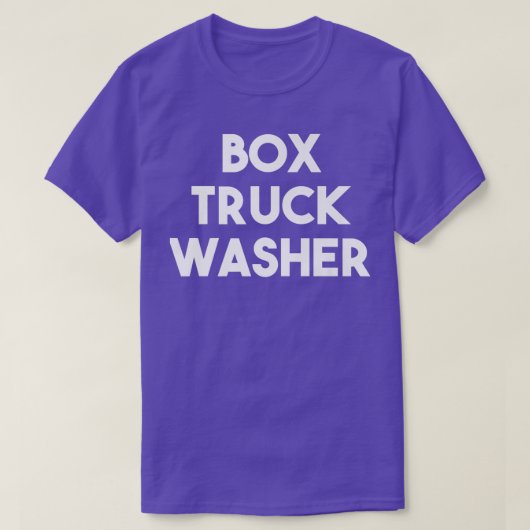 T-shirt Box Truck Washer (Design devant)