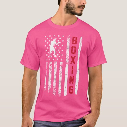 T-shirt Boxe à drapeau américain (Devant)