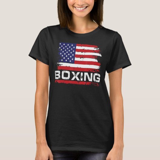 T-shirt Boxe américaine rétro Boxe US (Devant)