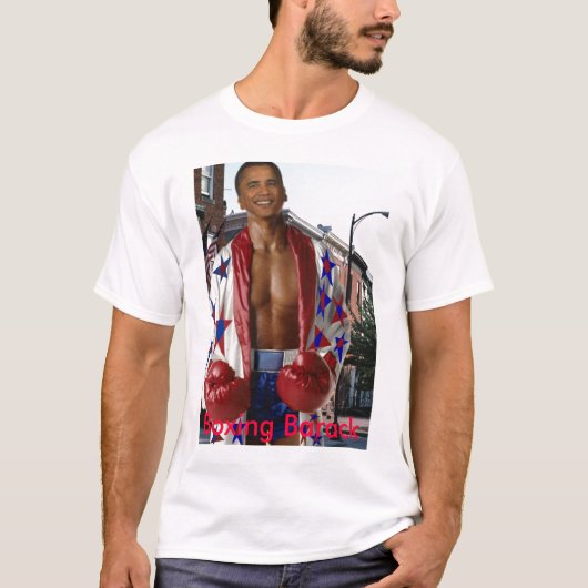 T-shirt Boxe Barack, boxe Barack - customisé (Devant)