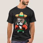 T-shirt Boxe Chien Cinco De Mayo Boxe (Devant)